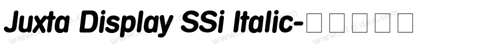 Juxta Display SSi Italic字体转换